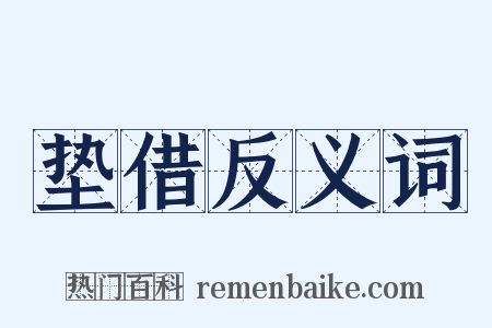 垫借反义词是什么意思的图片